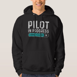 Pilot im Gange Bitte warten Funny Aviation Pilot Hoodie