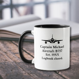 Pilot im Ruhestand Personalisierte Luftfahrt Kapit Tasse