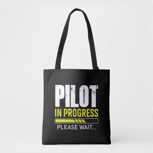 Pilot in Ausbildung… Bitte warten | Geschenkidee f (Vorderseite)