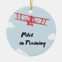 Pilot in der Trainings-Verzierung