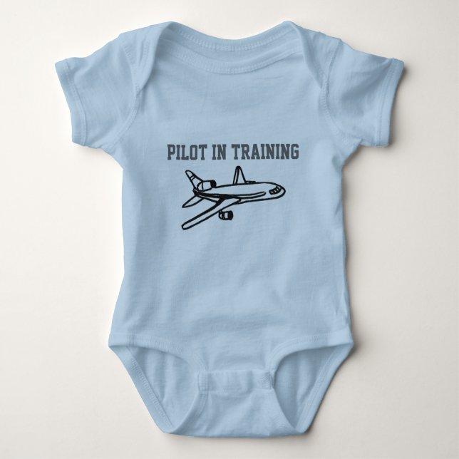 Pilot in Training onsie Baby Strampler (Vorderseite)
