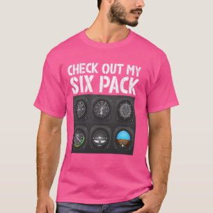 Pilot-Karo aus meinem Sechserpack, Flugzeugpilot, T-Shirt