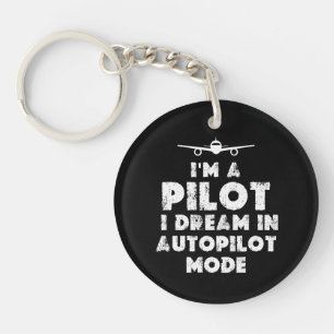 Pilot lustig schlüsselanhänger