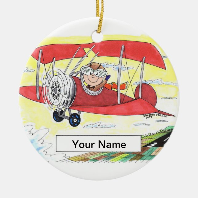 Pilot - Männer Keramikornament (Vorne)