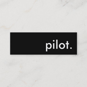 Pilot. Mini Visitenkarte