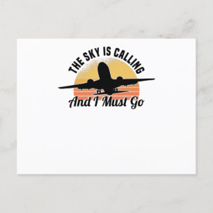 Pilot Motor Flyer Sprichwort Hobbrückilot Postkarte