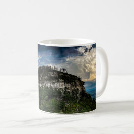 Pilot Mountain NC Staat Park | nach Sturm Regenbog Kaffeetasse