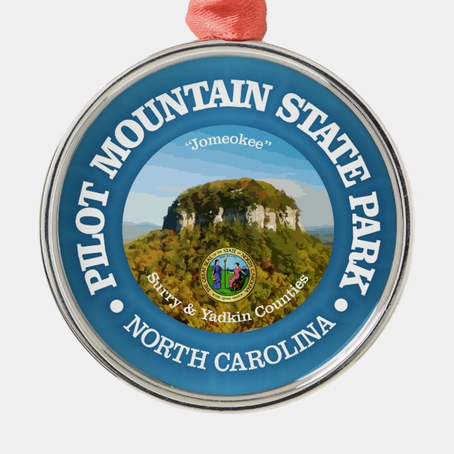 Pilot Mountain SP Ornament Aus Metall (Vorne)