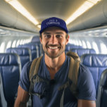 Pilot Personalisiert Bestickte Baseballkappe<br><div class="desc">Personalisieren Sie diesen Pilot in bestickter Hut für Ihren besonderen Piloten!</div>