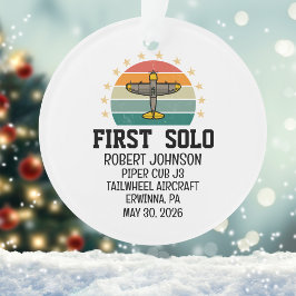 PILOT-Personalisierter Erstflug von Solo Ornament