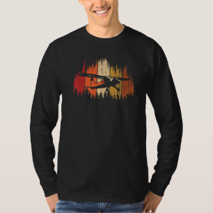 Pilot-Pilot-Flugzeug über Waldrückwand T-Shirt