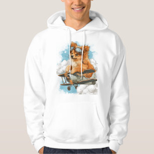 Pilot Pomeranian � Fliegender Ace Hund Hoodie