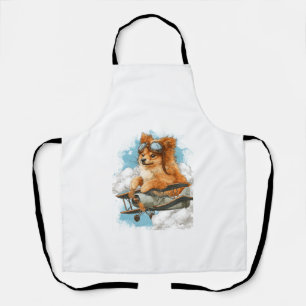 Pilot Pomeranian � Fliegender Ace Hund Schürze