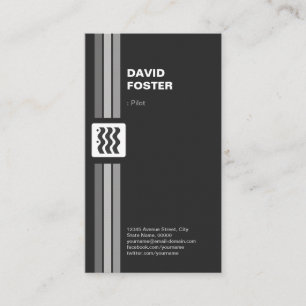Pilot - Premium doppelseitig Visitenkarte