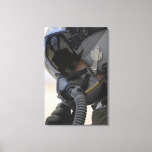 Pilot sitzt in seinem A-10 Thunderbolt II Leinwanddruck