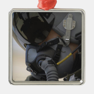 Pilot sitzt in seinem A-10 Thunderbolt II Ornament Aus Metall