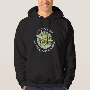 Pilot Thema nur ein Junge, der Flugzeuge Liebe Hoodie
