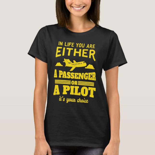 Pilot und Co-Pilot von Neuigkeiten: Fahrgast T-Shirt (Vorderseite)