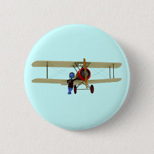 Pilot und Doppeldecker Button