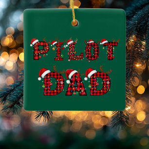 Pilot-Vater Weihnachtsbriefe Lichter Ornamente Lus