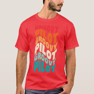 Pilot Vintage Retro 60er 70er 80er Vibes T-Shirt