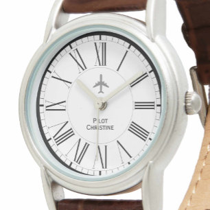 Pilot von weiblichen Luftfahrzeugen oder Luftfahrz Armbanduhr