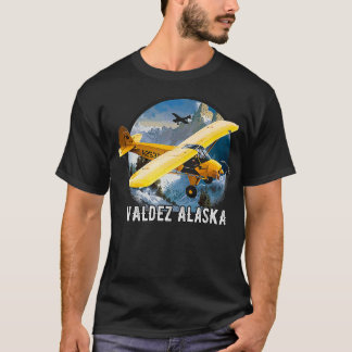 Pilotanzeiger für Vintages Flugzeug nach hinten T-Shirt