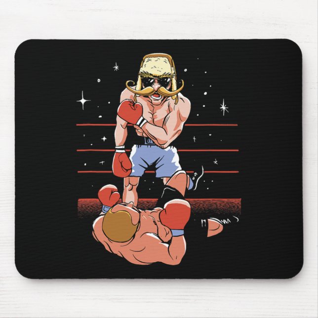 Pilotdesign für das Funny Boxing Mousepad (Vorne)