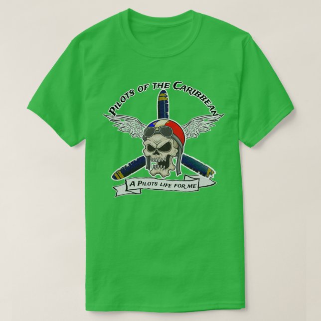 Piloten der Karibik T-Shirt (Design vorne)
