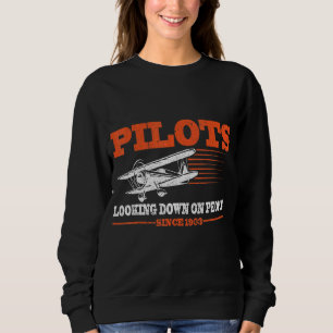 Piloten, die sich seit 1903 auf das Flugzeug umsch Sweatshirt