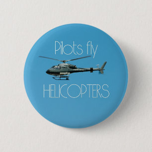 Piloten fliegen Hubschrauber Button