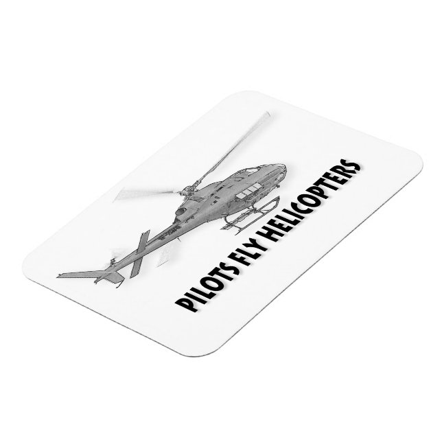 Piloten fliegen Hubschrauber Magnet (Linke Seite)