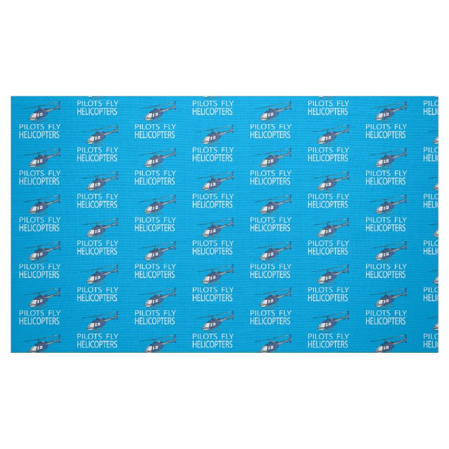Piloten fliegen Hubschrauber Stoff (Fat Quarter (45,7 x 55,9 cm))