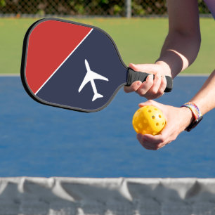 Piloten für Funky White Flugzeug Pickleball Schläger
