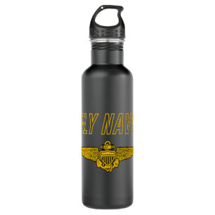 Piloten für klassische Marineoffiziere von Fly Nav Edelstahlflasche