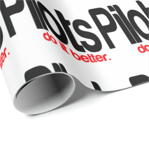 Piloten machen es besser geschenkpapier