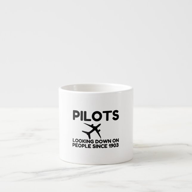Piloten schauen nach unten espressotasse (Vorderseite)