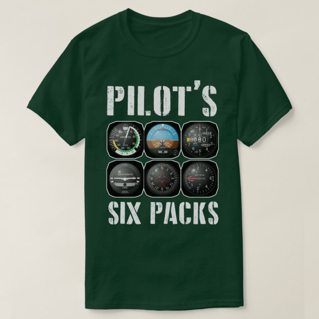 Piloten Six Pack T-Shirt (Design vorne)