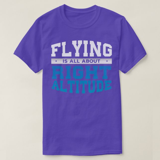 Pilotengeschenk für Piloten mit der rechten Sonnen T-Shirt (Design vorne)