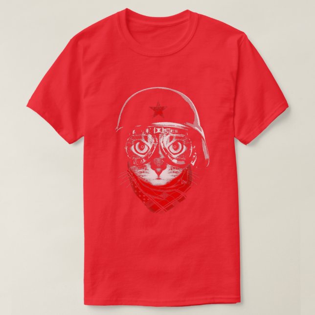Pilotenkatze T-Shirt (Design vorne)