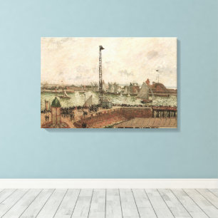 Pilotensteg, Le Havre, Neblig von Camille Pissarro Leinwanddruck