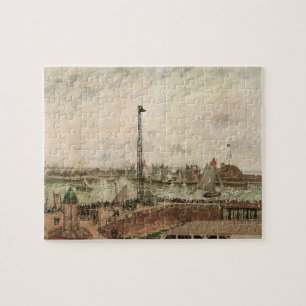 Pilotensteg, Le Havre, Neblig von Camille Pissarro Puzzle