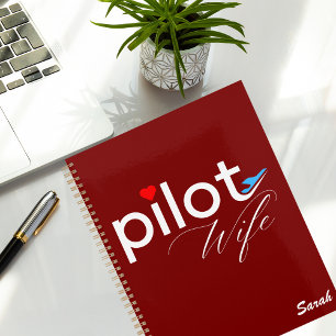 Pilotfrau-Typografie & Flugzeug einfach, minimalis Planer