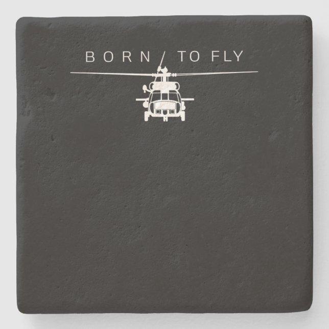 Pilotgeschenk für den Piloten eines Militärflughub Steinuntersetzer (Vorderseite)