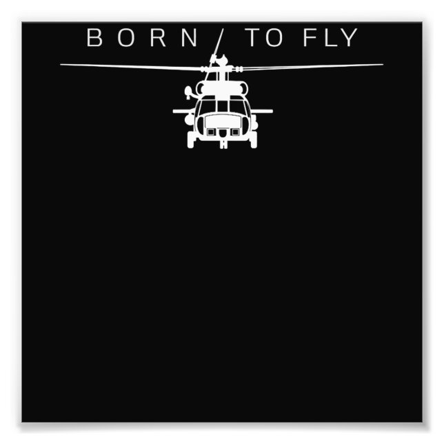 Pilotgeschenk für den Piloten eines Militärhubschr Fotodruck (Vorne)