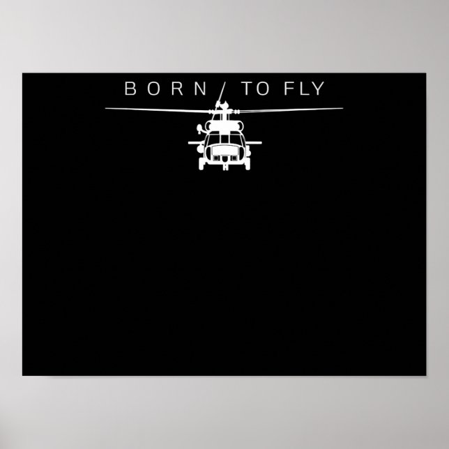 Pilotgeschenk für den Piloten eines Militärhubschr Poster (Vorne)