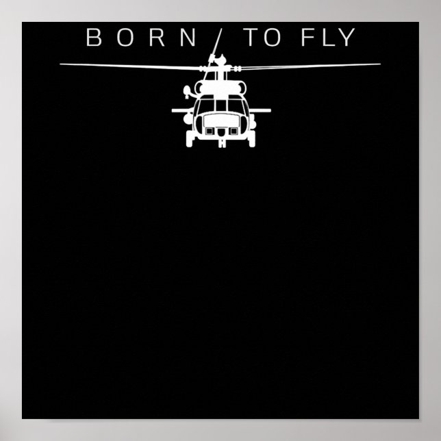 Pilotgeschenk für den Piloten eines Militärhubschr Poster (Vorne)