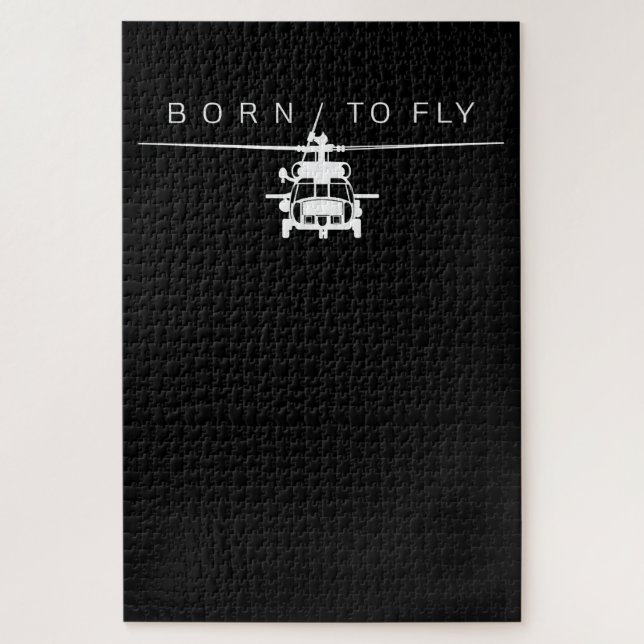 Pilotgeschenk für den Piloten eines Militärhubschr Puzzle (Vertikal)