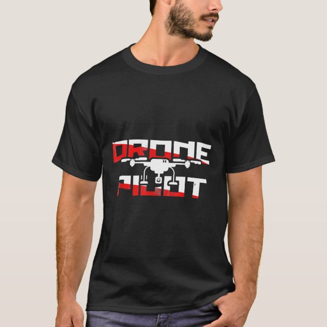 Pilotimpiloten für Drohne T-Shirt (Vorderseite)