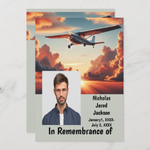 Pilotin für Gedächtnisdienst Einladung